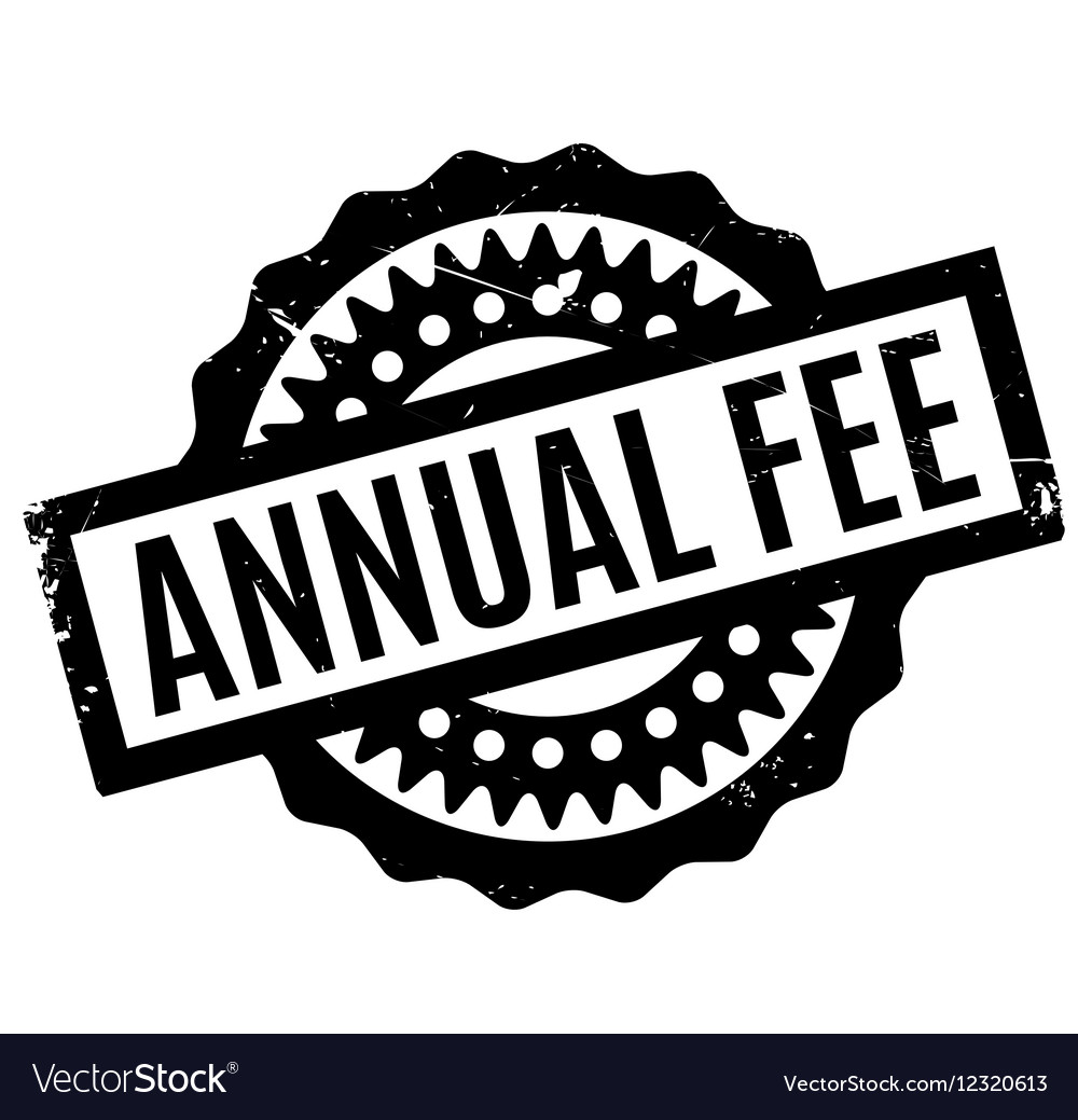 Annual fee rubber stamp Royalty Free Vector Image