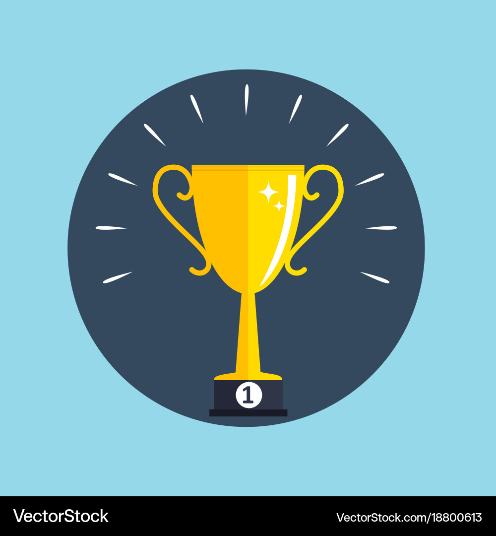 Flat design thumbs up icon background Royalty Free Vector