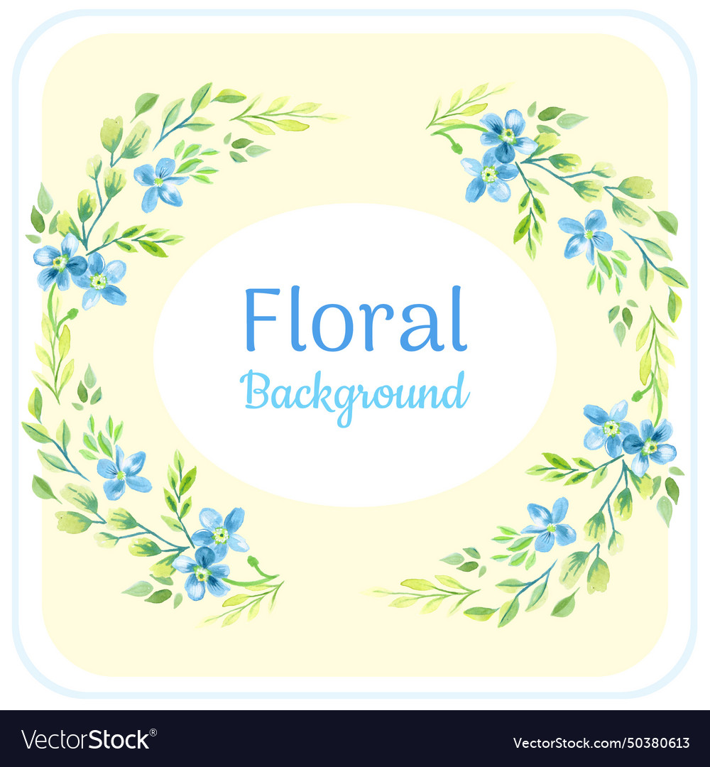 Forget me not frame background