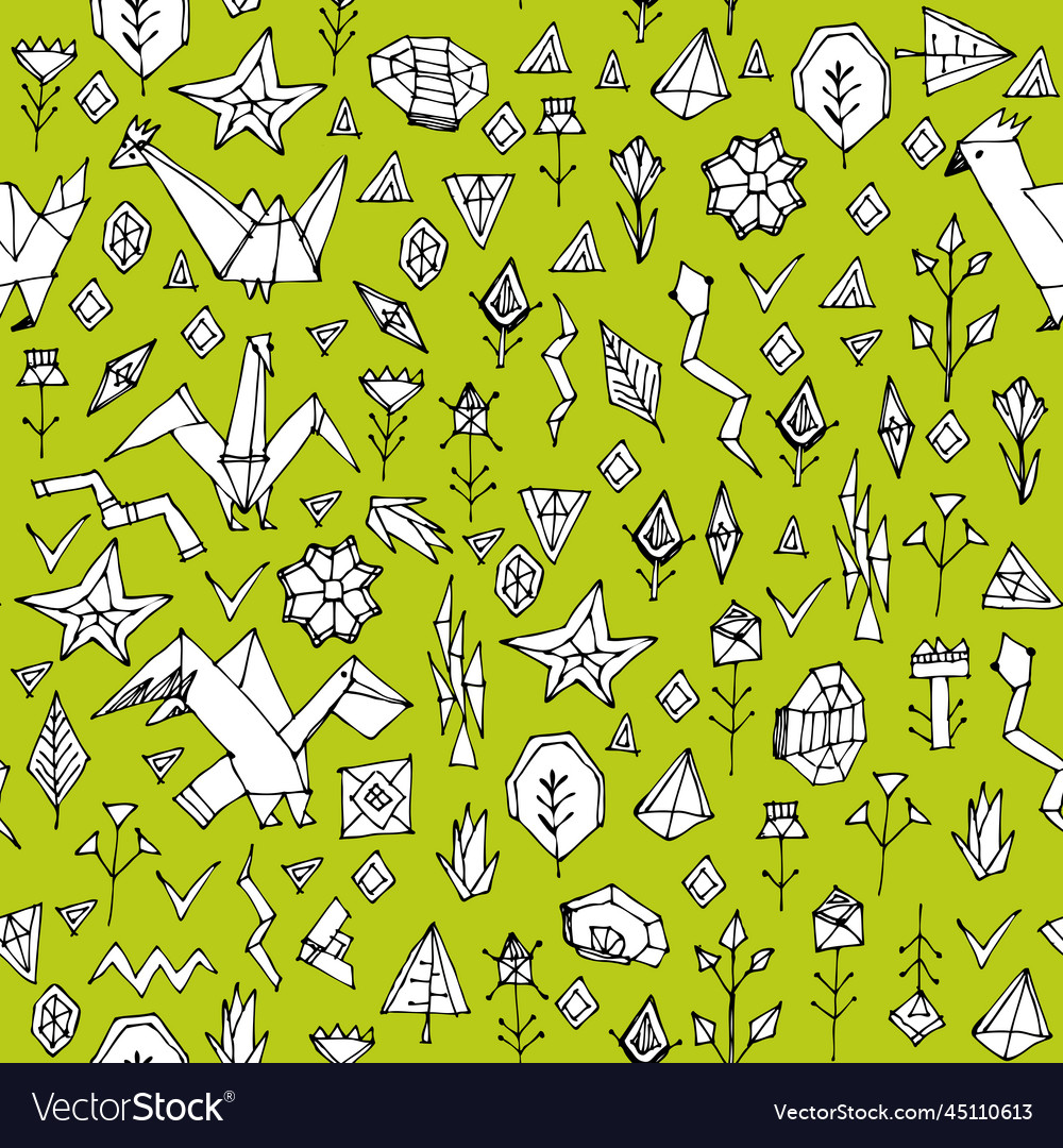 Spring summer geometric seamless pattern Vector Image