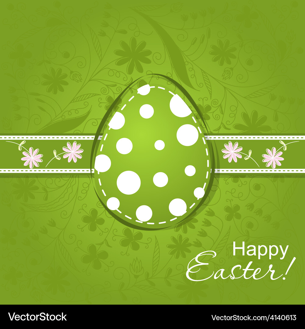 Template easter greeting card Royalty Free Vector Image
