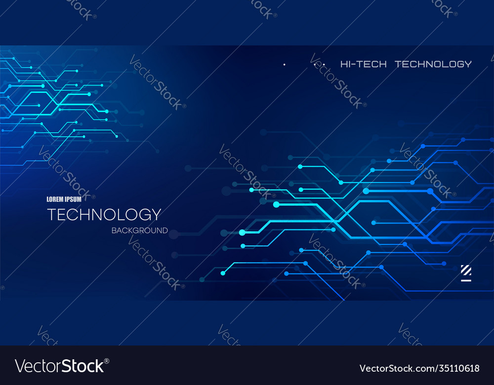 Abstract technology background with various Vector Image