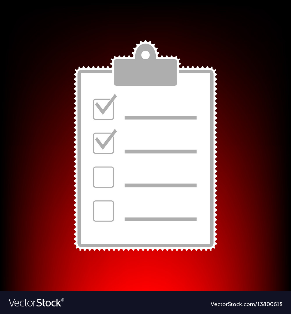 Checklist Royalty Free Vector Image Vectorstock Checklist Royalty Free Vector Image Vectorstock