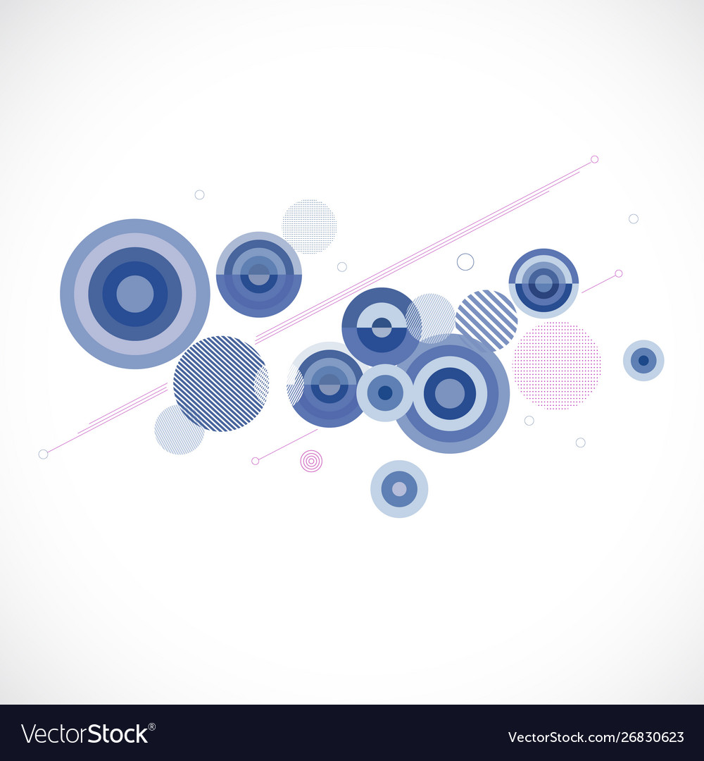 Abstract Colorful And Creative Circle Template Vector Image