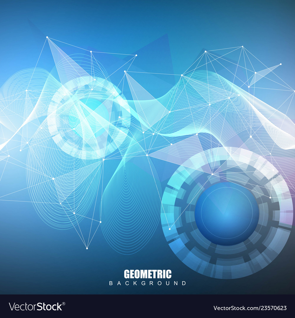 Big data visualization background modern Vector Image