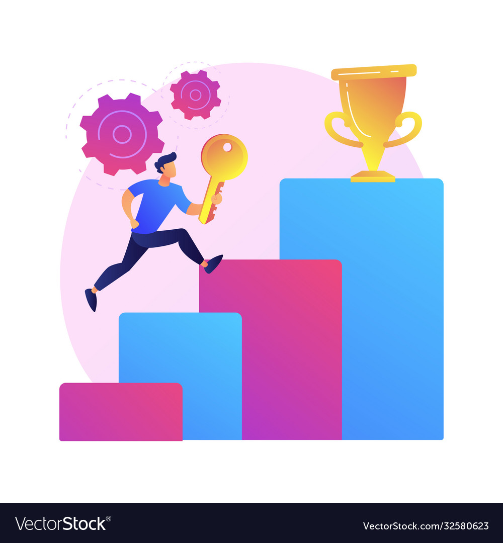 Key to success concept metaphor Royalty Free Vector Image