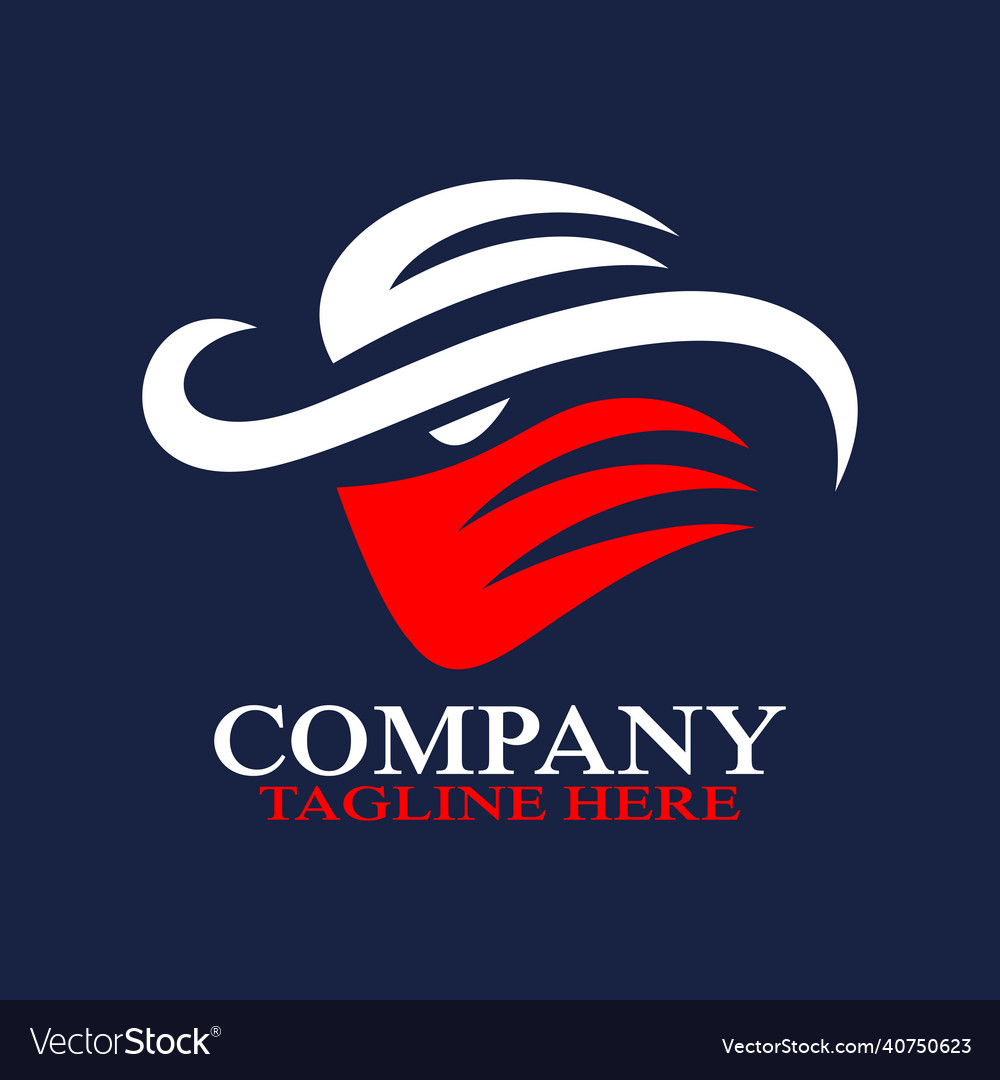 Modern stylized bandit logo