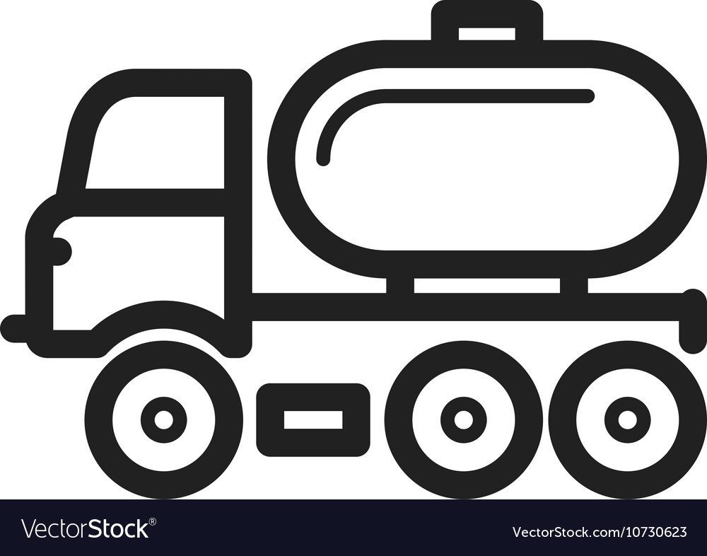 Tank truck Royalty Free Vector Image - VectorStock