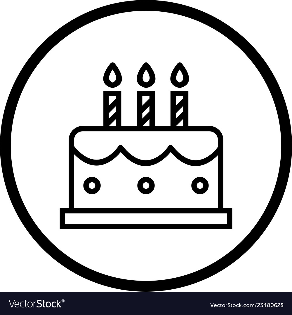 Cake icon Royalty Free Vector Image - VectorStock