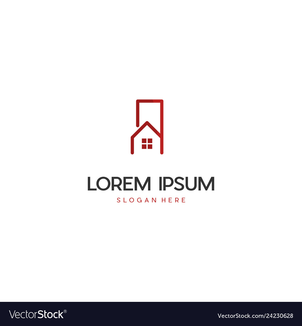 Home housing creative business logo vector image