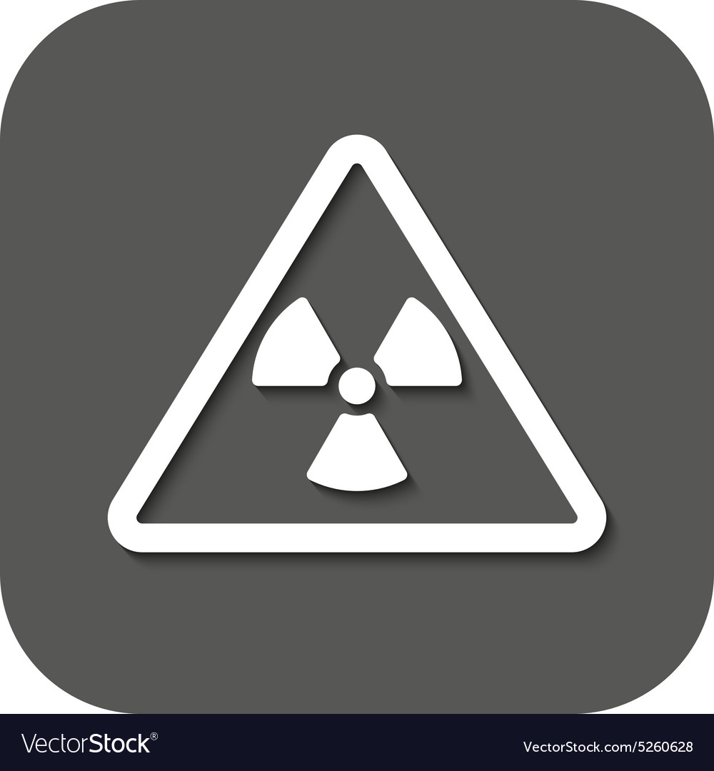 The radiation icon Radiation symbol Flat Vector Image