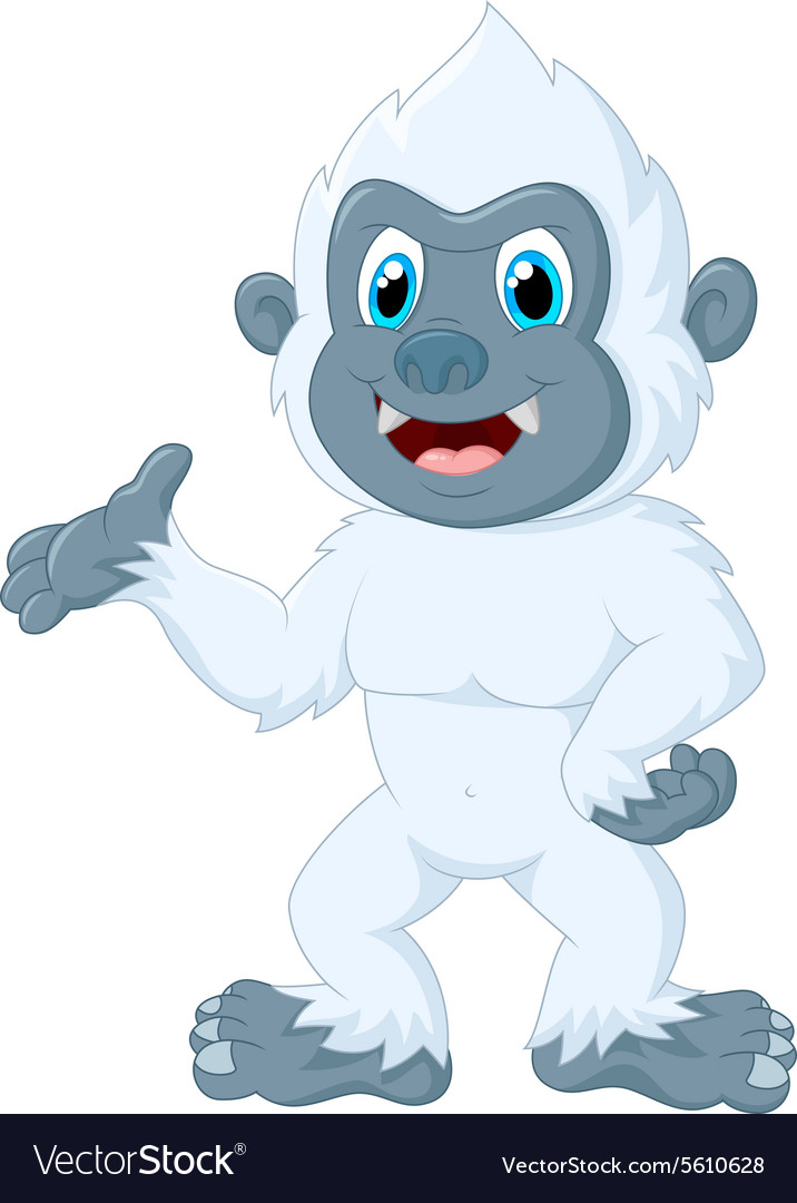 Yeti cartoon Royalty Free Vector Image - VectorStock