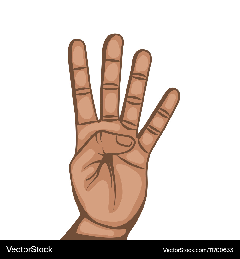 Human hand design Royalty Free Vector Image - VectorStock