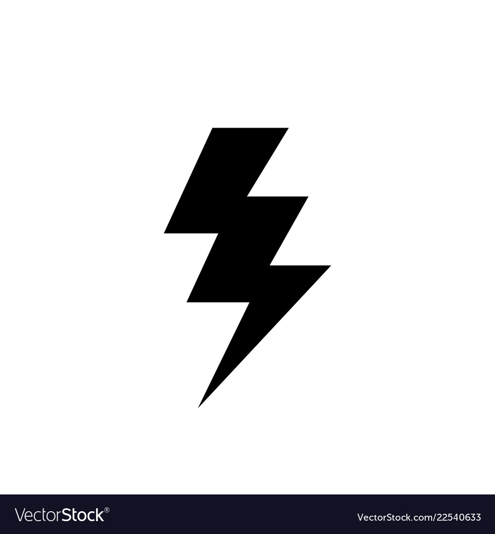 Lightning modern icon Royalty Free Vector Image