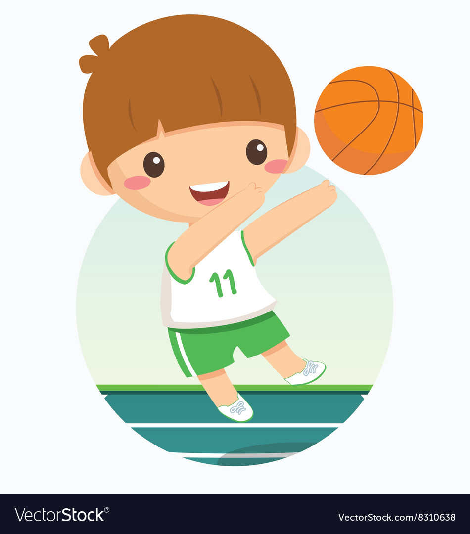 Basketball boy Royalty Free Vector Image - VectorStock