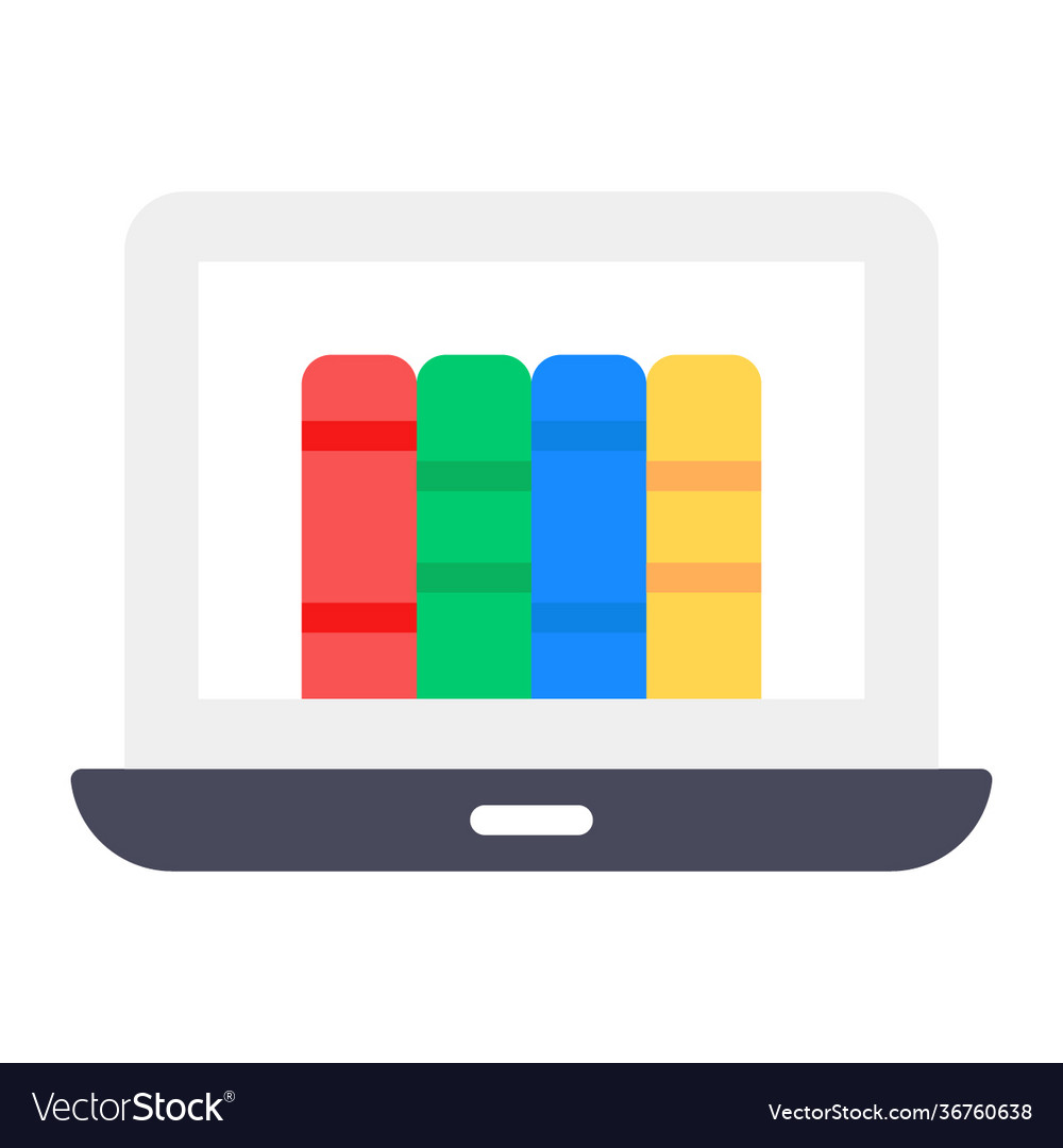 Digital library Royalty Free Vector Image - VectorStock