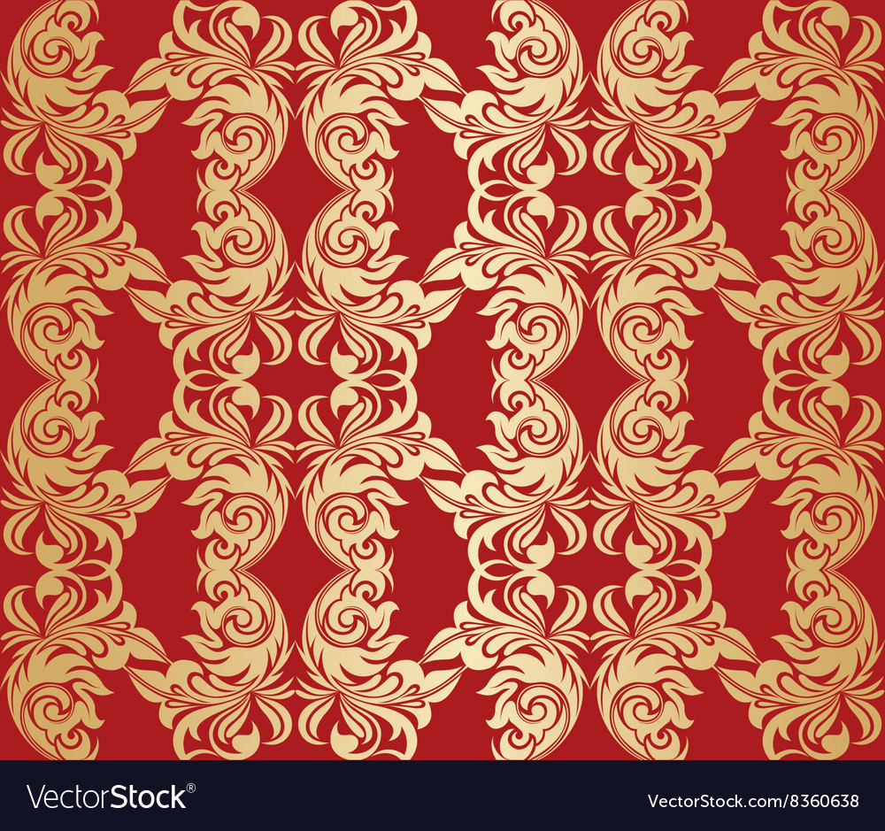 Seamless damask wallpaper