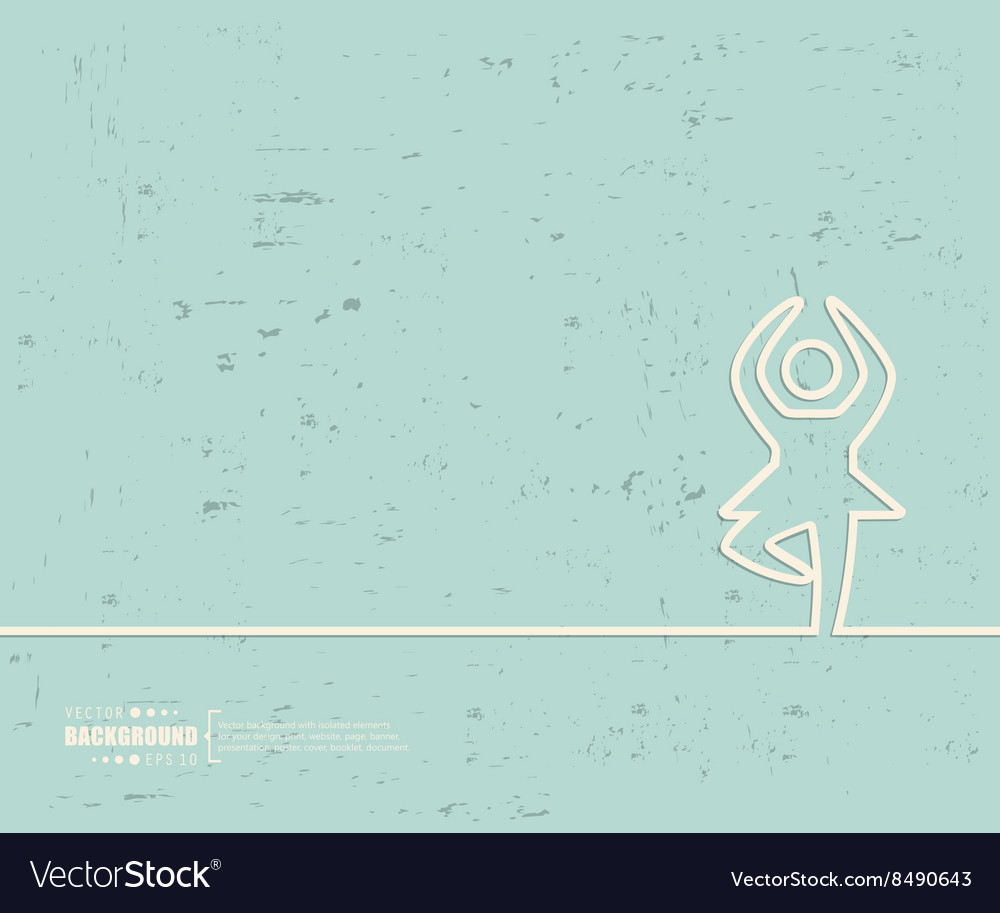 Creative dance girl art Royalty Free Vector Image