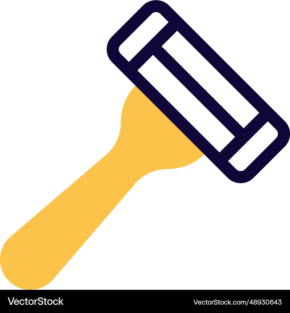 Shaving razor at salon isolated on a white Vector Image