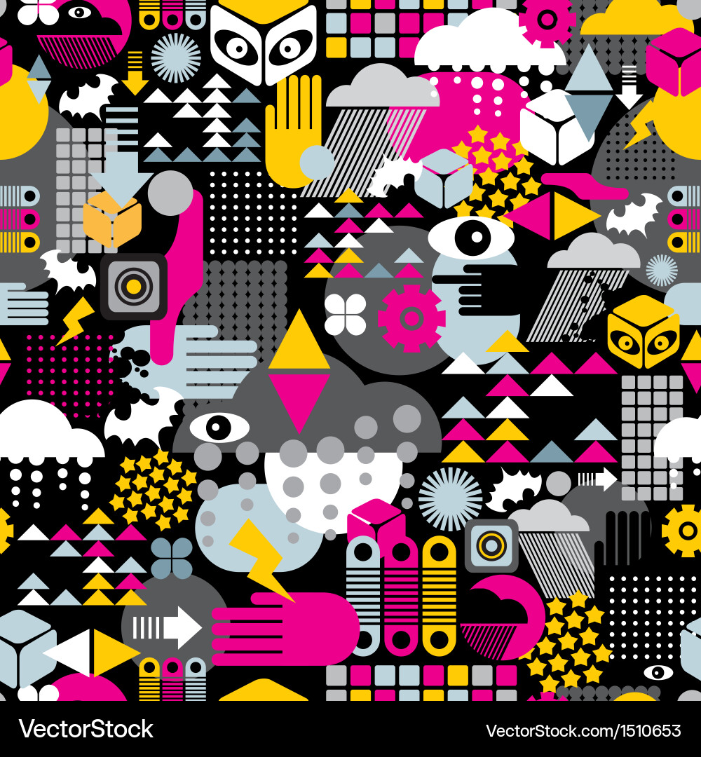 Seamless Abstract Pattern Vector Abstract seamless pattern Royalty Free Vector Image