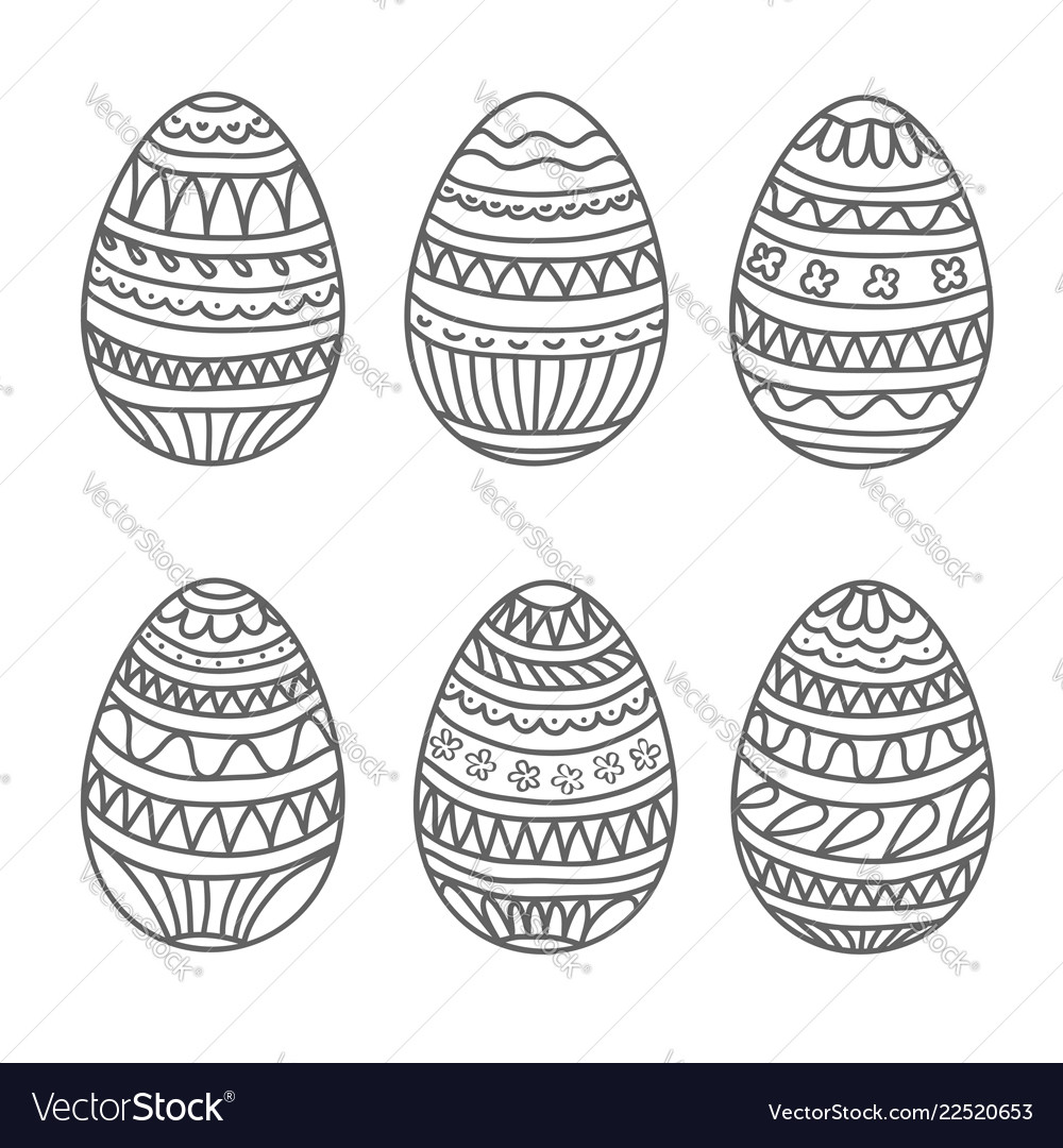 Easter Egg Designs Drawing