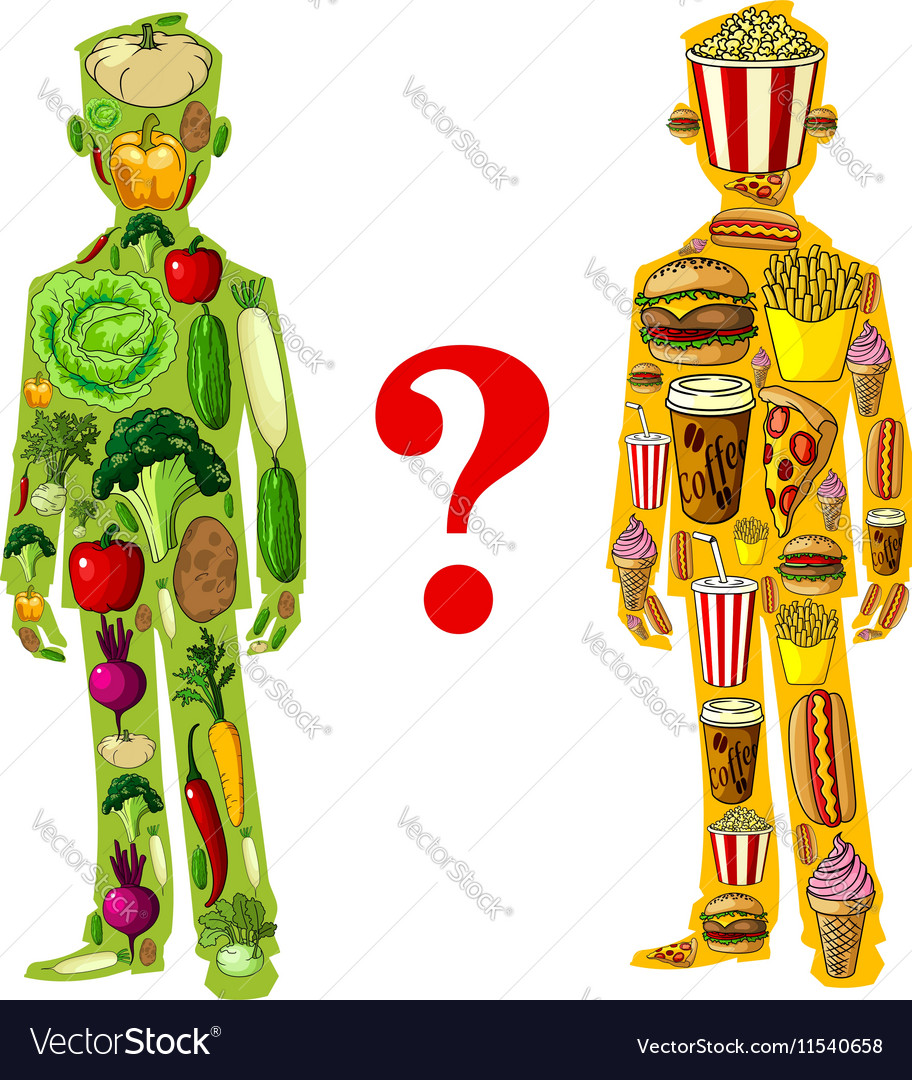 gluttony or diet human nutrition icons royalty free vector human nutrition