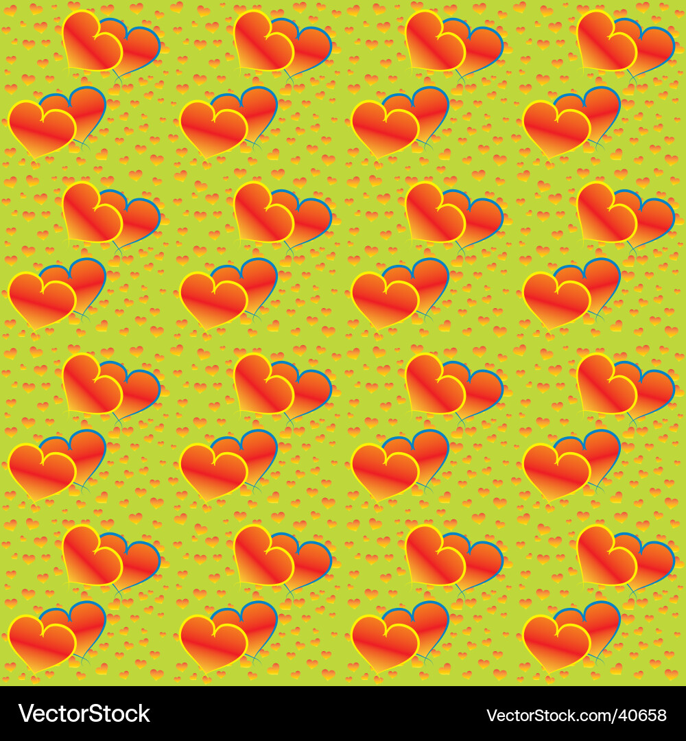 Hearts seamless pattern Royalty Free Vector Image