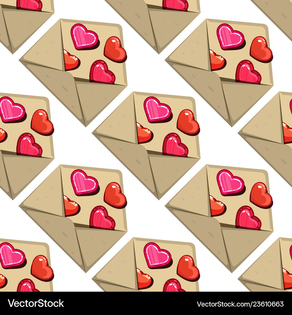 Love seamless pattern Royalty Free Vector Image