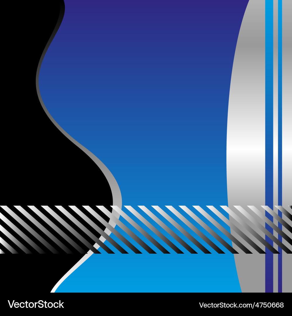 Blue wave background Royalty Free Vector Image