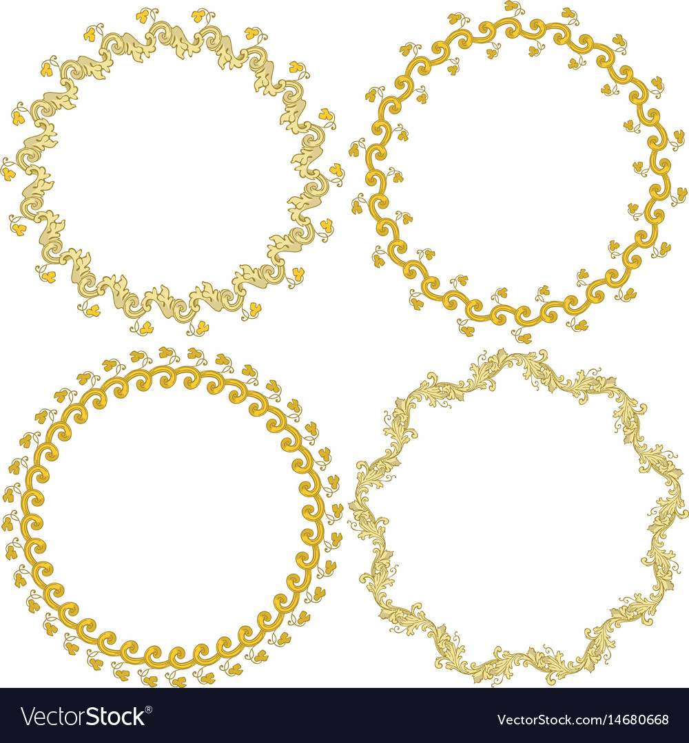 Decorative circles Royalty Free Vector Image - VectorStock