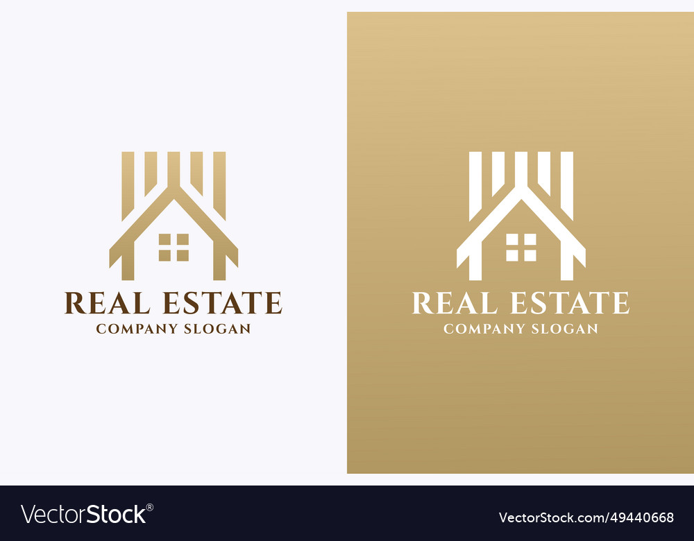 Logo realestate Royalty Free Vector Image - VectorStock