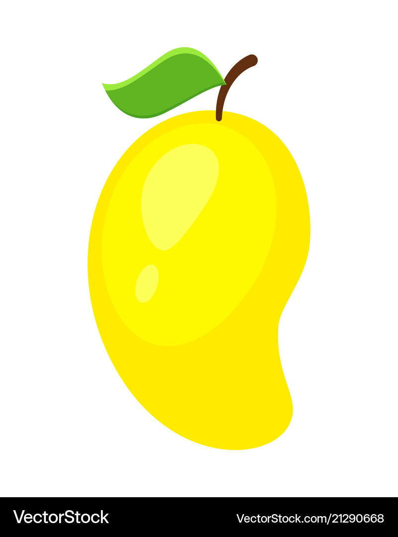 Mango in flat style isolate Royalty Free Vector Image