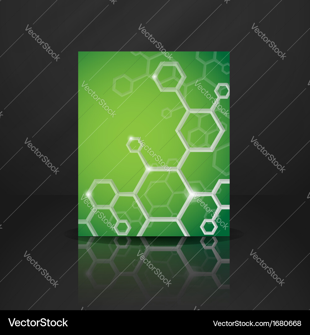 Molecule abstract background Royalty Free Vector Image