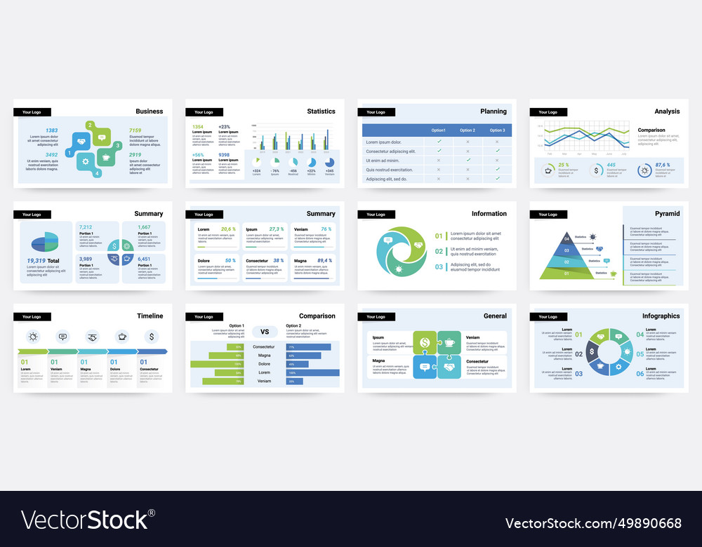 presentation-slide-business-project-report-vector-image