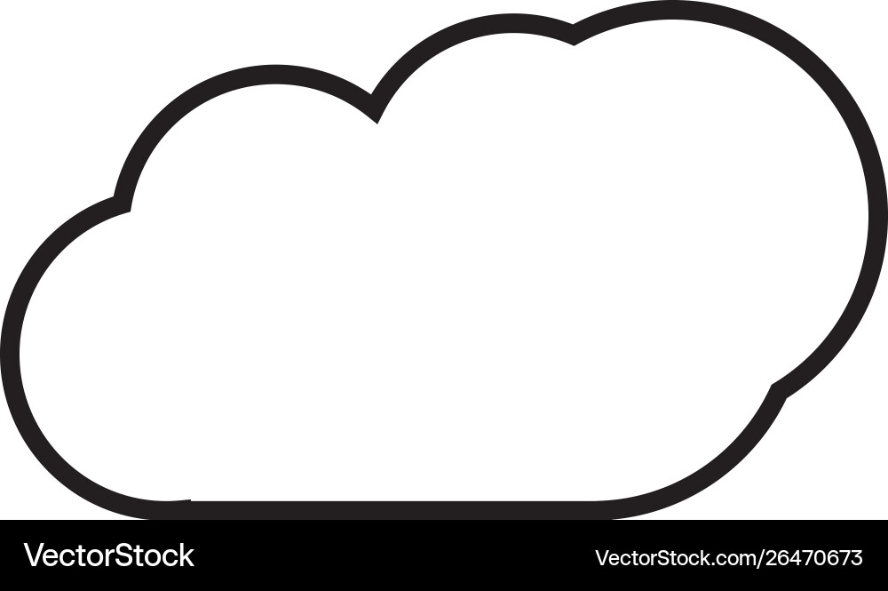 Cloud template Royalty Free Vector Image - VectorStock