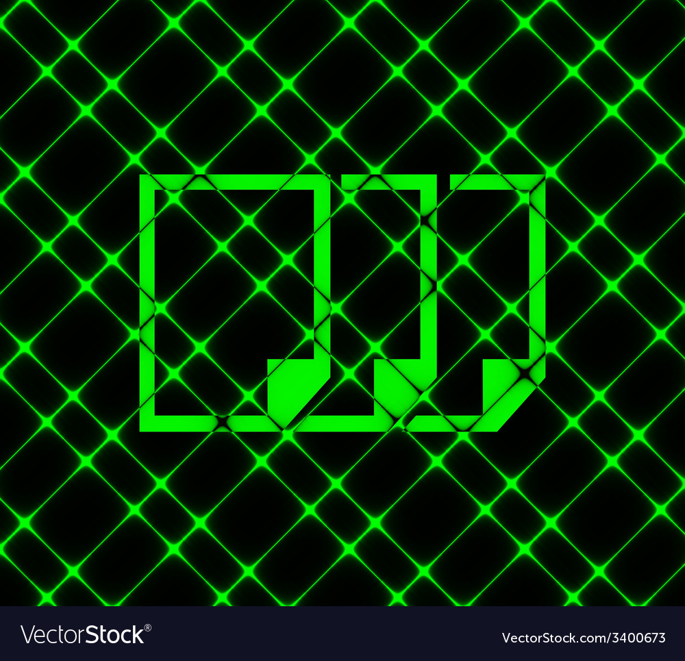 Copy file icon symbol flat modern web design Vector Image