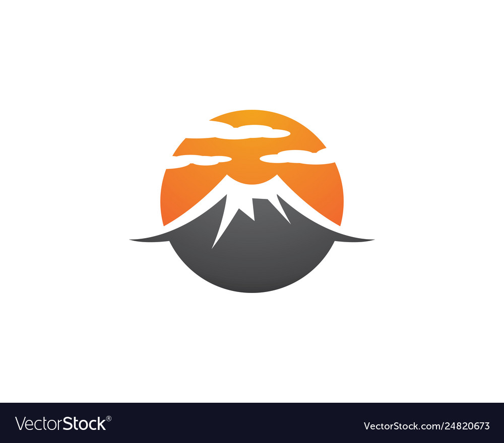 Mountain symbol Royalty Free Vector Image - VectorStock