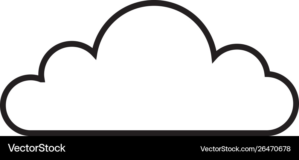 Cloud template Royalty Free Vector Image - VectorStock