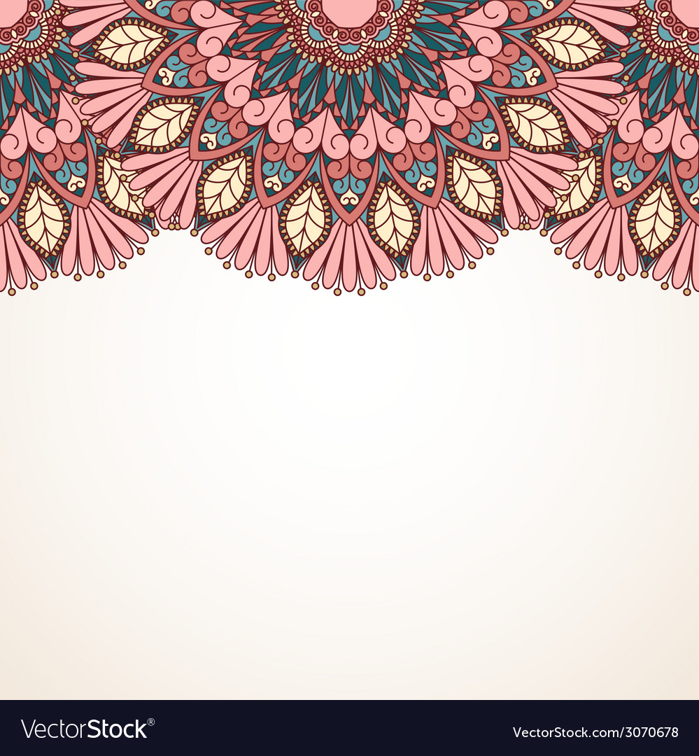 Floral oriental pattern Royalty Free Vector Image