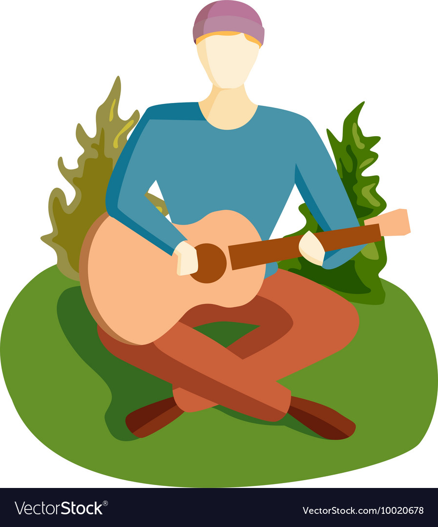 Guitar song Royalty Free Vector Image - VectorStock