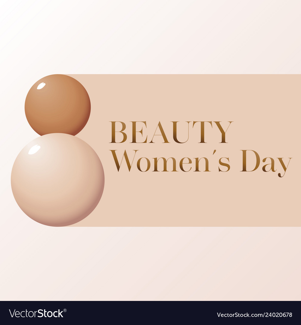 Makeup Banner Whith Drops Of Foundation Beauty Vector Image