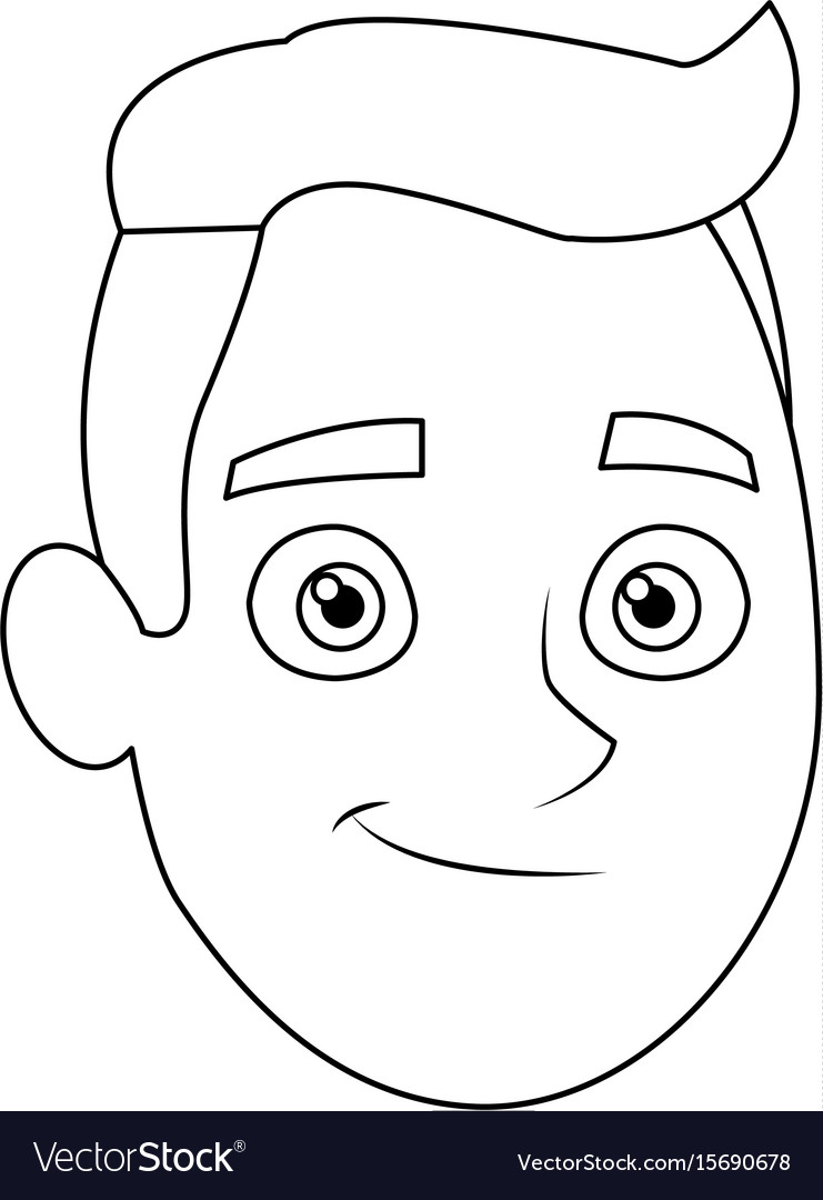 Portrait Man Young People Character Royalty Free Vector Portrait Man Young People Character Royalty Free Vector