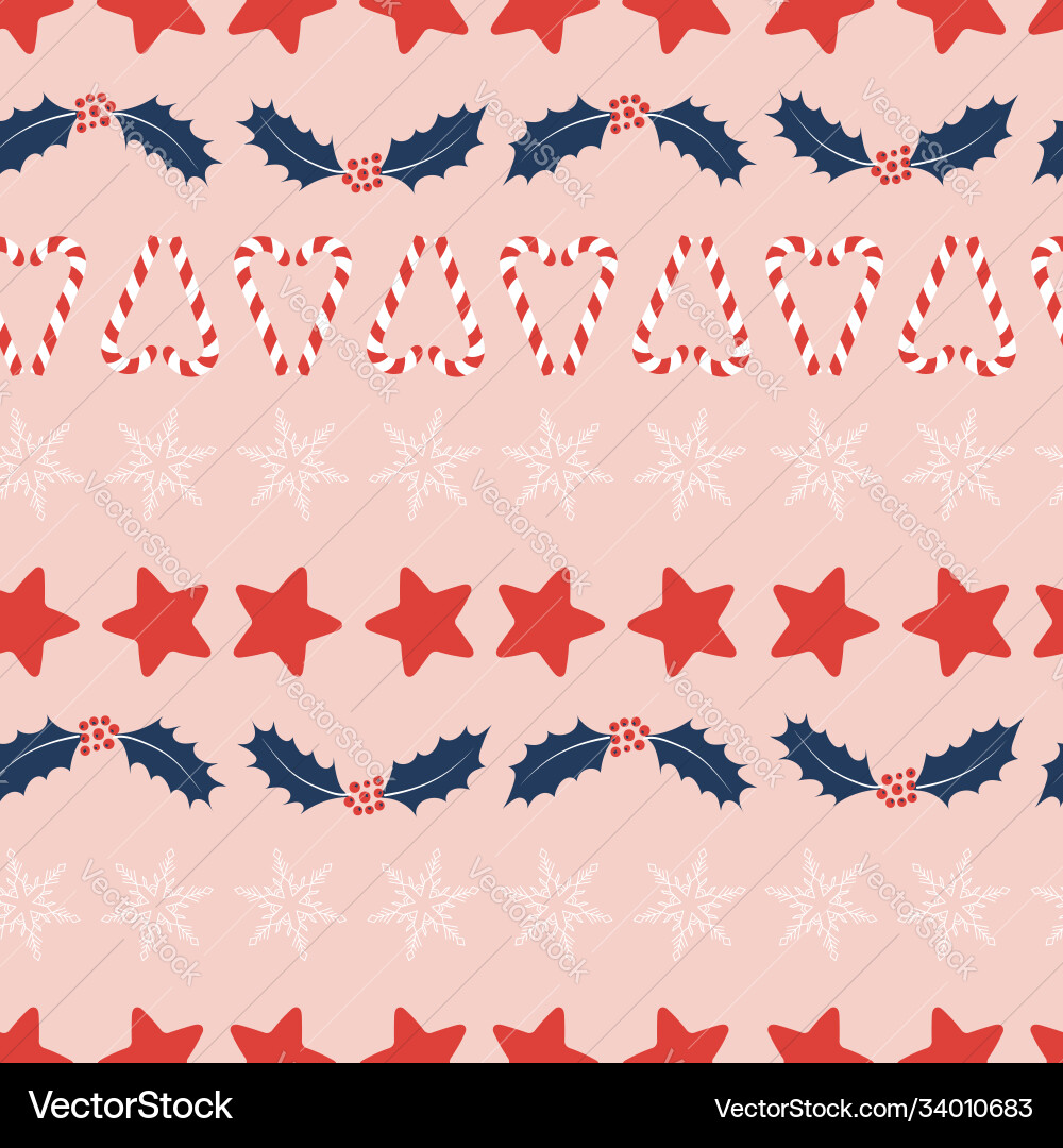 Seamless christmas pattern Royalty Free Vector Image
