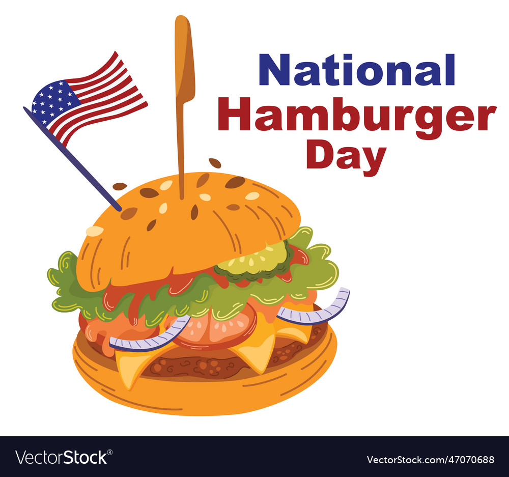 0384 Hamburger Royalty Free Vector Image Vectorstock 3940