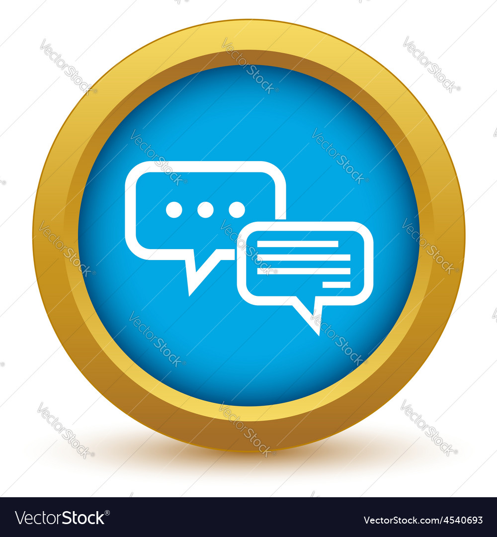 Chatting round icon Royalty Free Vector Image - VectorStock