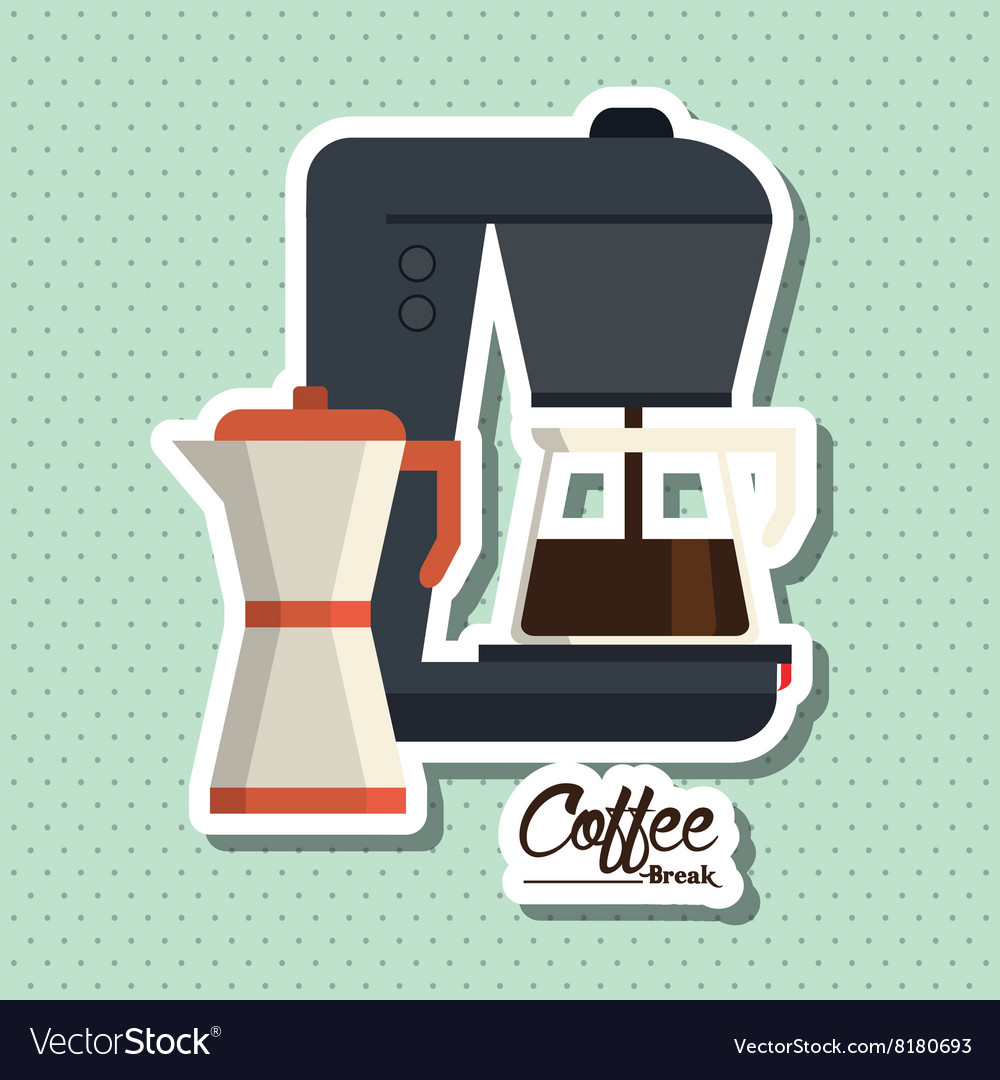 Coffee shop design Royalty Free Vector Image - VectorStock