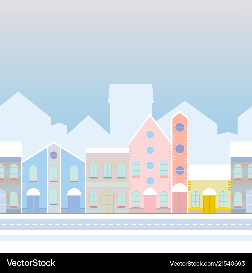 House buildings home seamless background pattern Vector Image