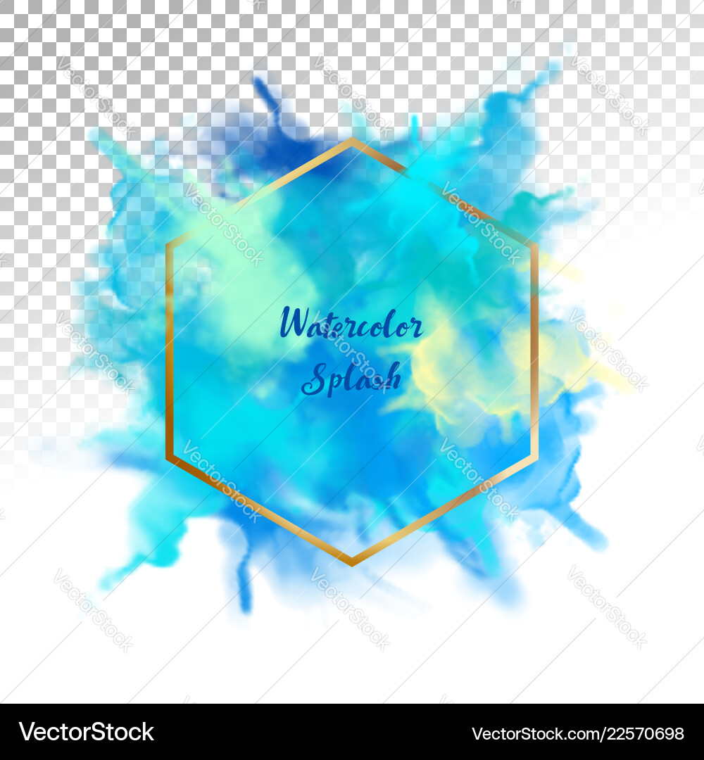 Abstract watercolor splash Royalty Free Vector Image