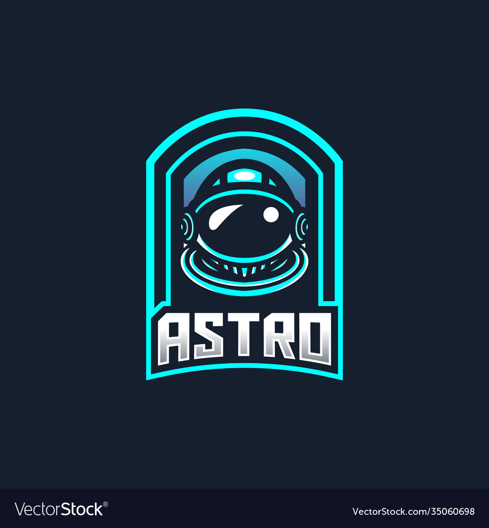 Astronaut esport gaming mascot logo template vector image Astronaut esport gaming mascot logo template