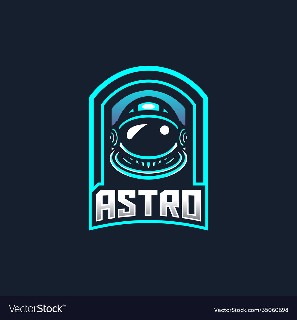 Astronaut esport gaming mascot logo template